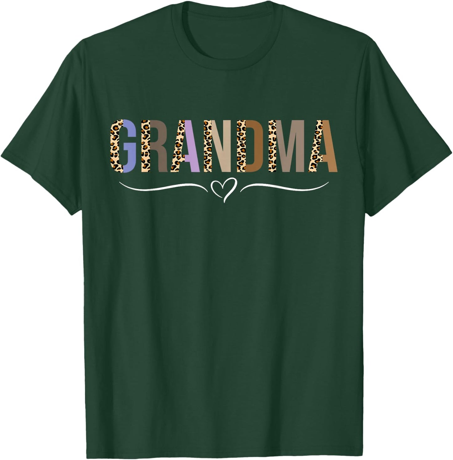 Grandma Life Leopard Cheetah Print Grandma Graphic Women T-Shirt - T-Shirt | Forest