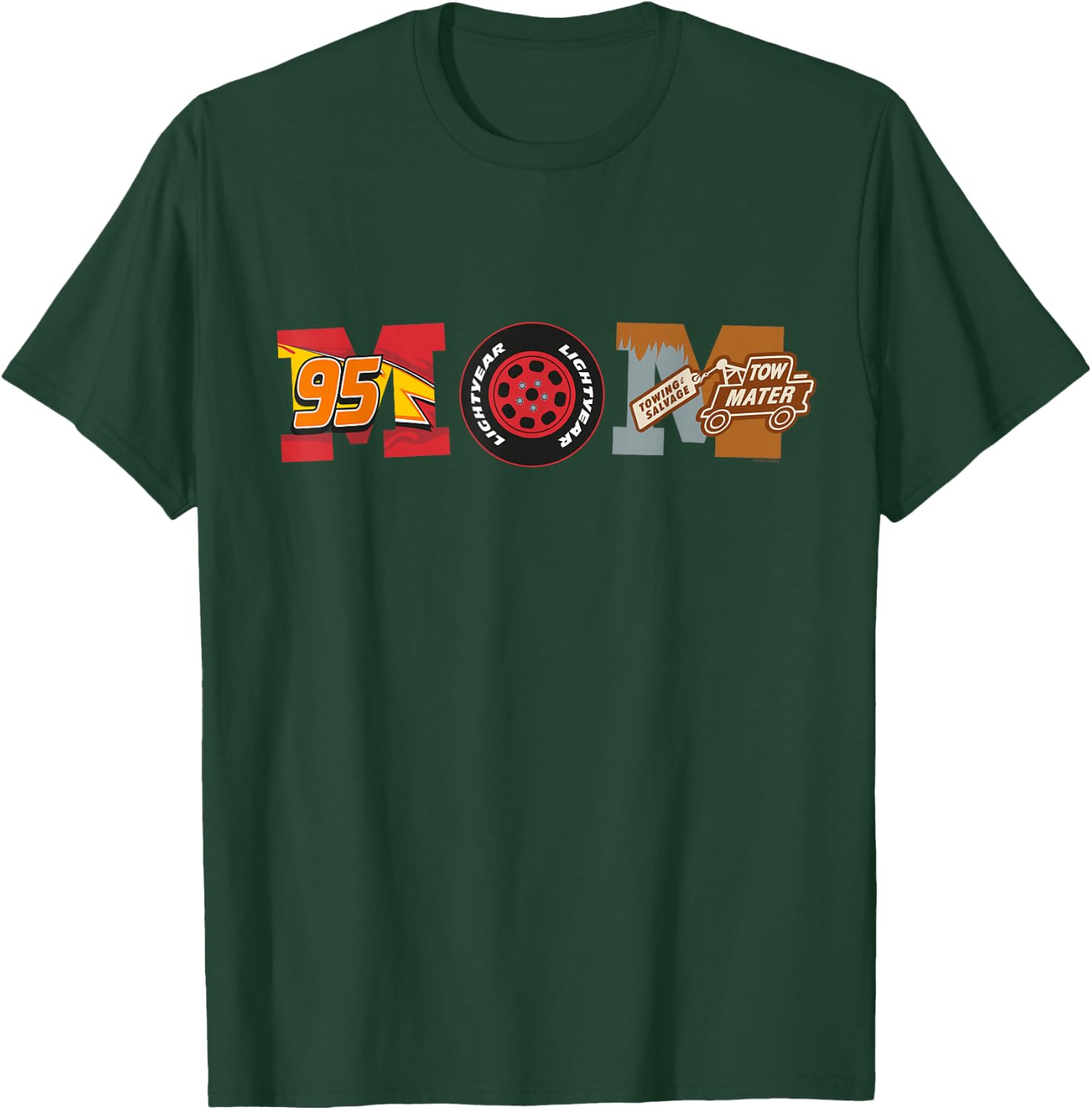 Disney and Pixar's Cars Mom Mother's Day Birthday , Black, S T-Shirt - T-Shirt | Forest