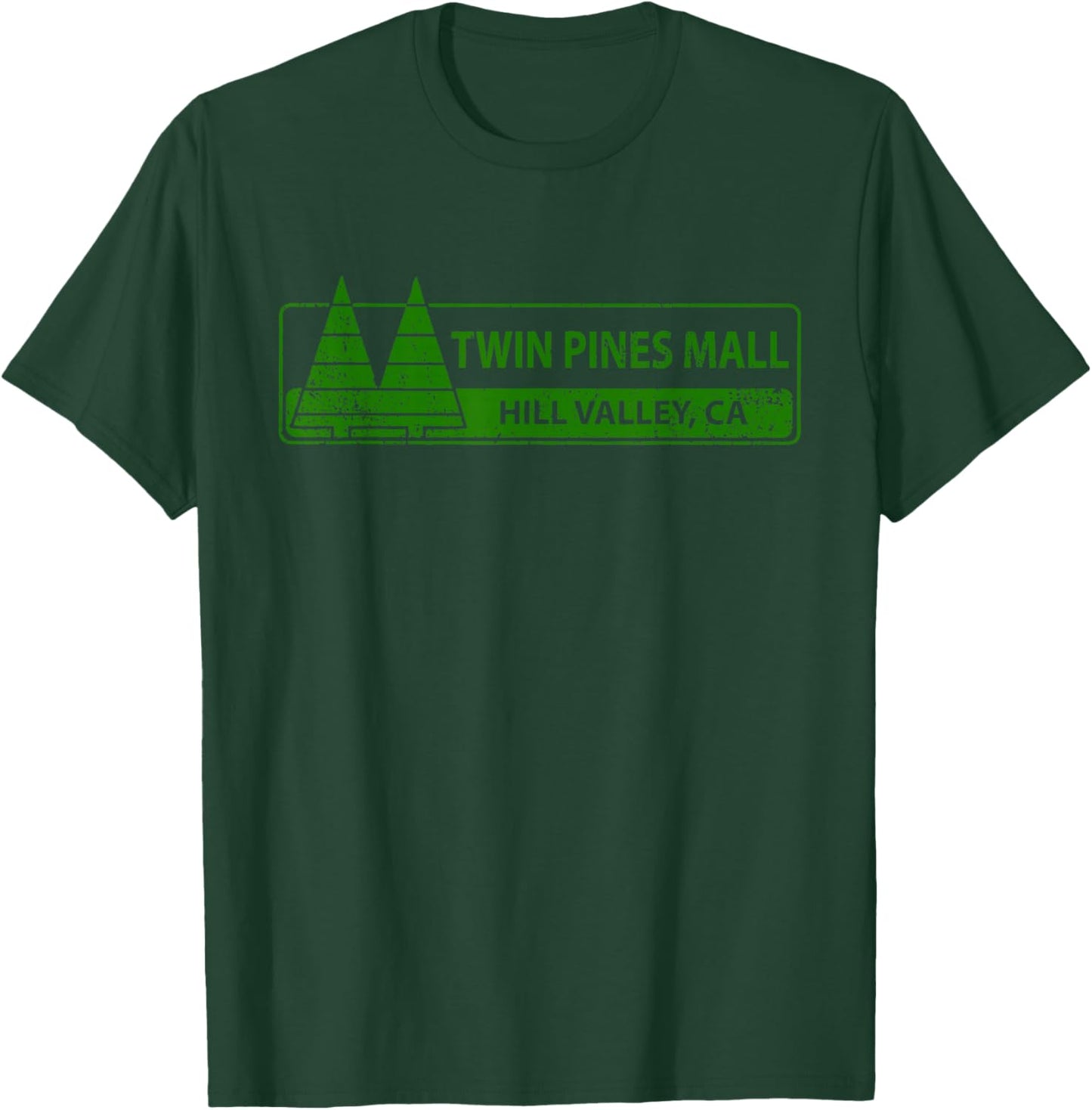 Twin Pines 80er Jahre Future Mall Back Hill Valley Film Fan Lone T-Shirt - T-Shirt | Forest