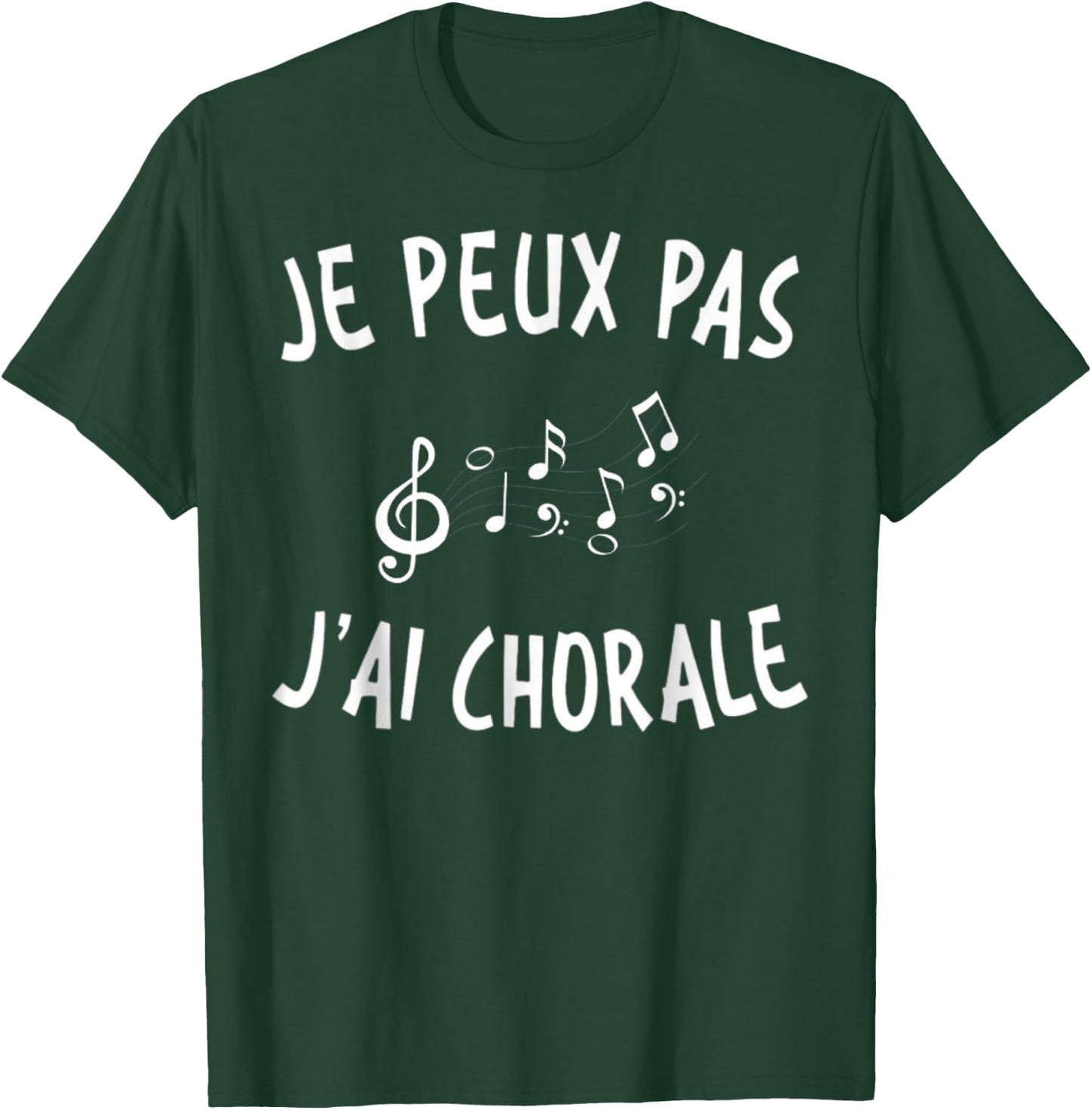 Je Peux Pas J'Ai Choir Gift Singer , Black, S T-Shirt - T-Shirt | Forest