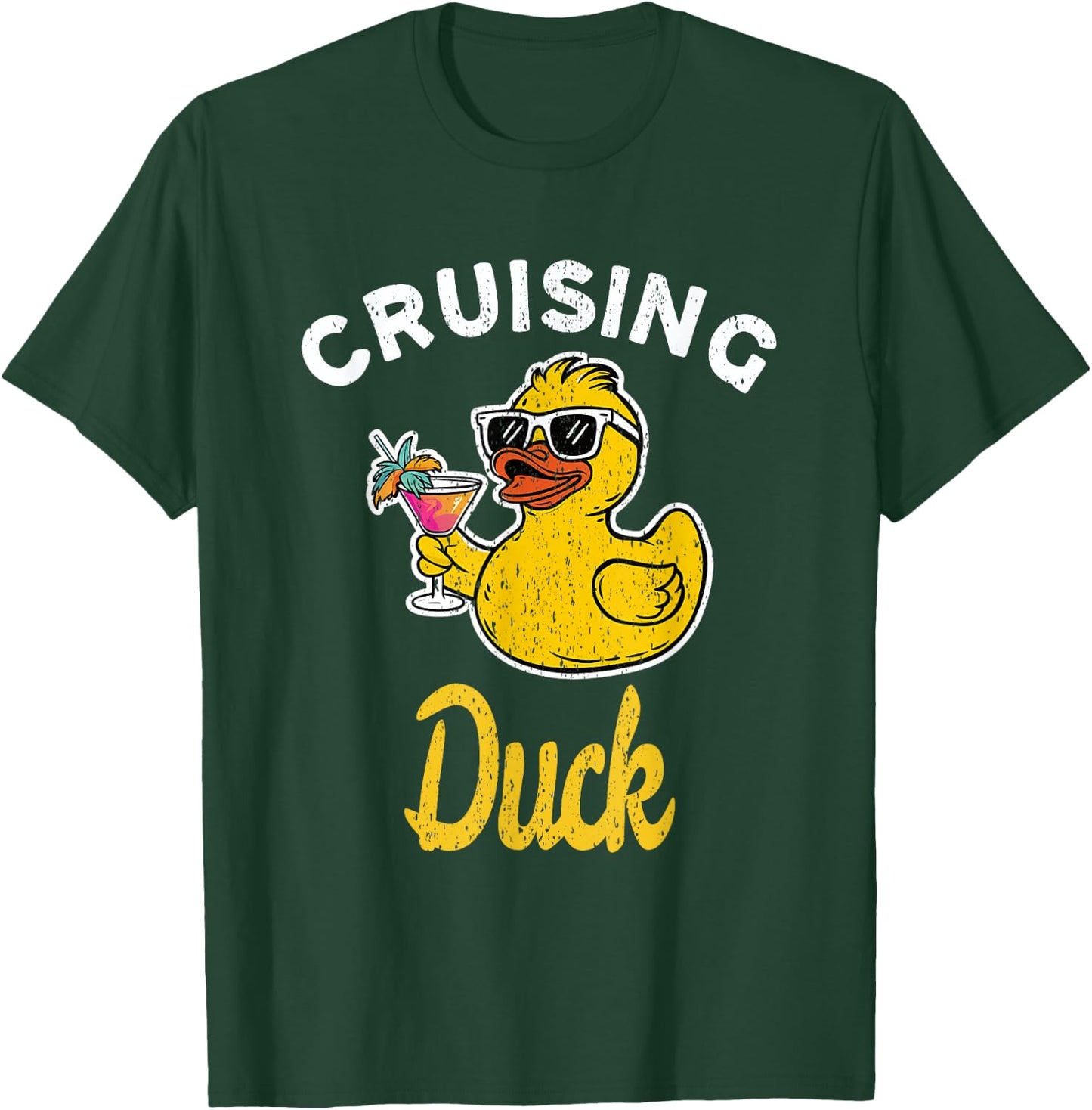Cruising Duck Duck Cruise Funny Family Cruising Matching T-Shirt - T-Shirt | Forest