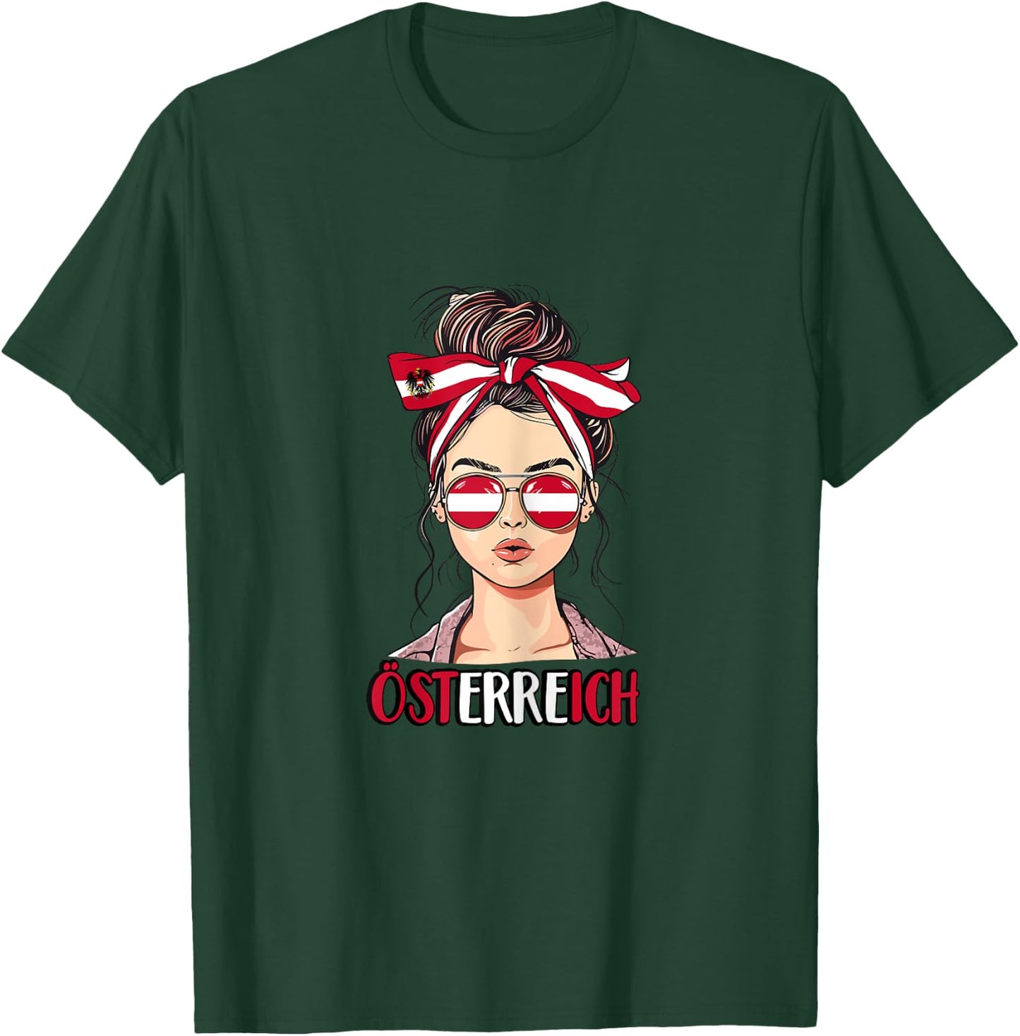 Austria Girls' Football Championship 2024 Fan Item , White T-Shirt - T-Shirt | Forest
