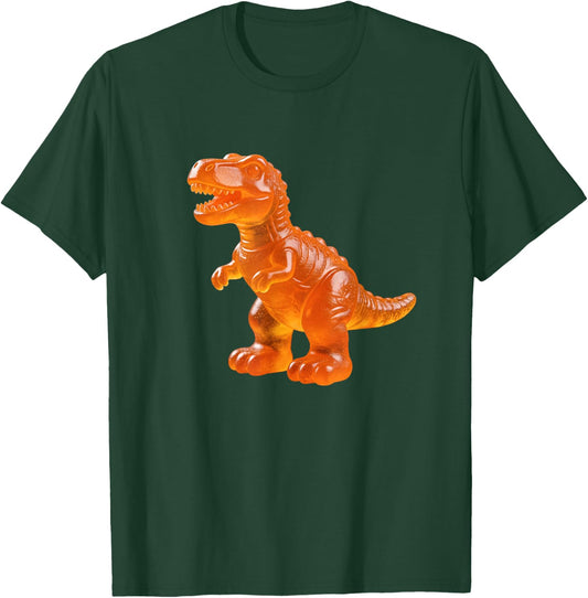 Gummy Dinosaur - Orange Sweet Candy T-Shirt - T-Shirt | Forest