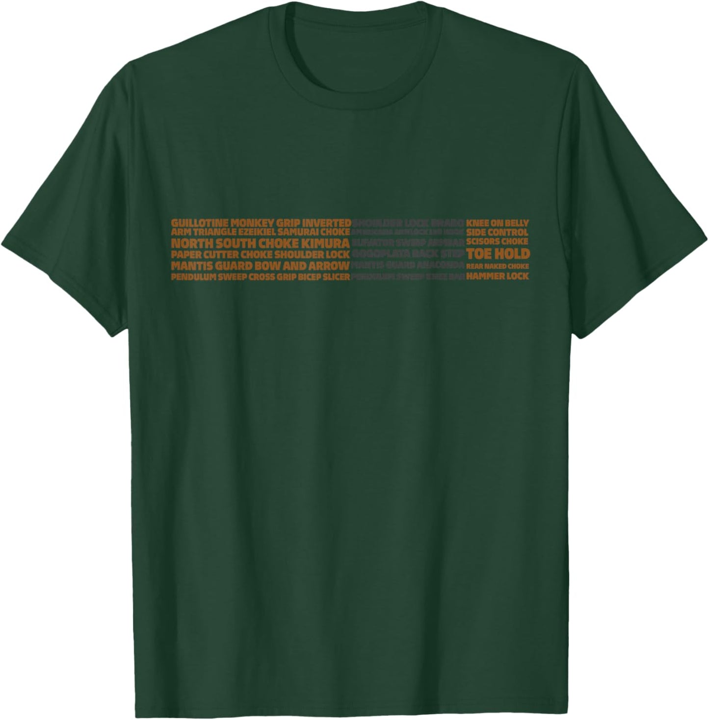 Brazilian Jiu-jitsu BJJ brown belt - BJJ submission T-Shirt - T-Shirt | Forest