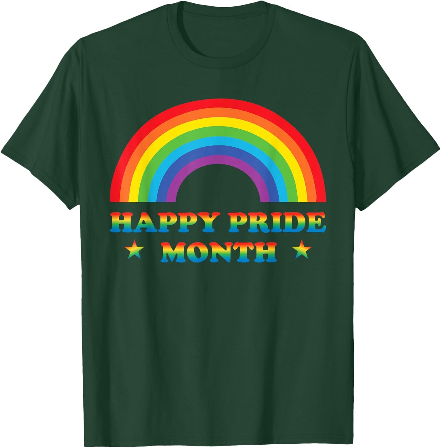 Pride Happy Pride Month T-Shirt - T-Shirt | Forest