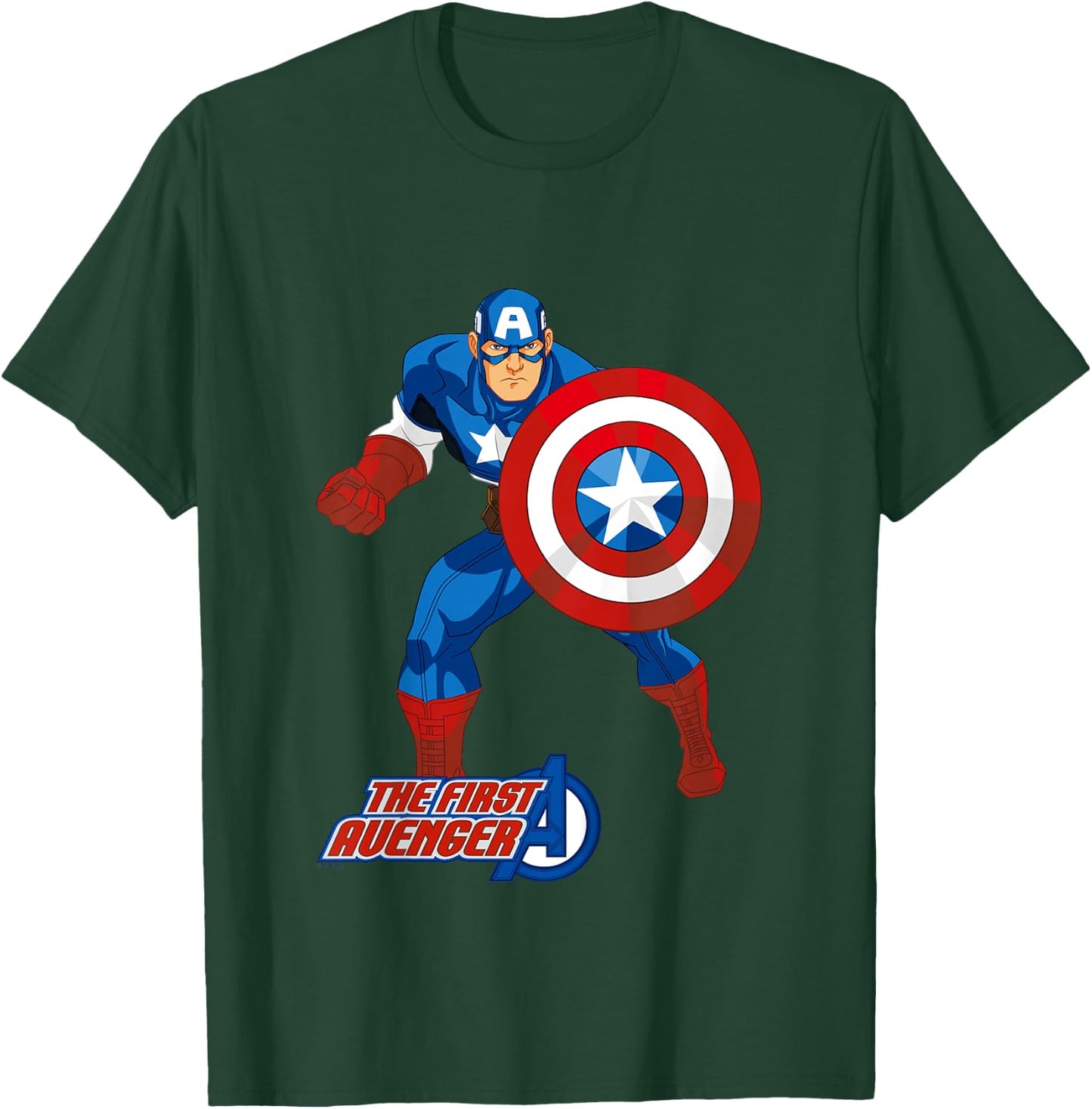 Kids Avengers Captain America The First Avenger , Black, 2 T-Shirt - T-Shirt | Forest