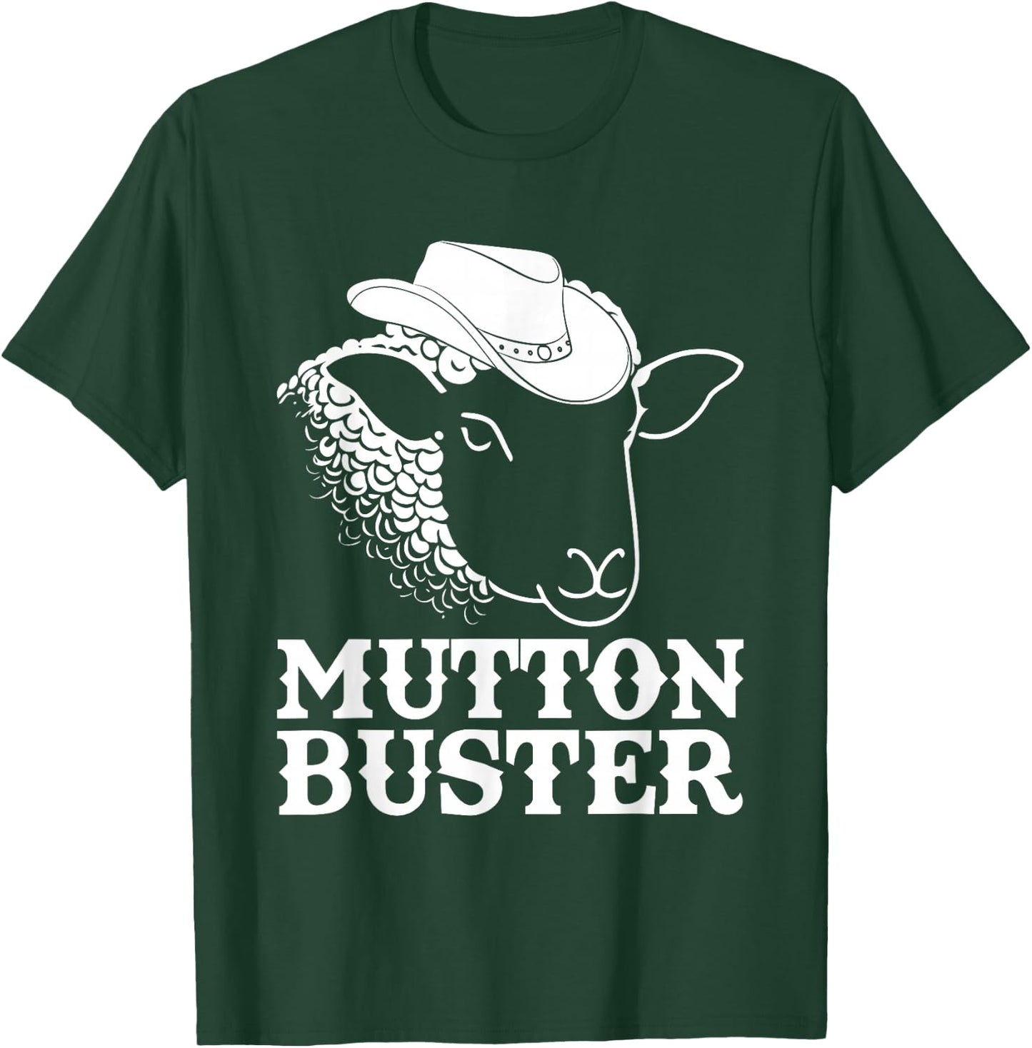 Mutton Busting Youth Rodeo Sheep Riding Kids Mutton Buster T-Shirt - T-Shirt | Forest