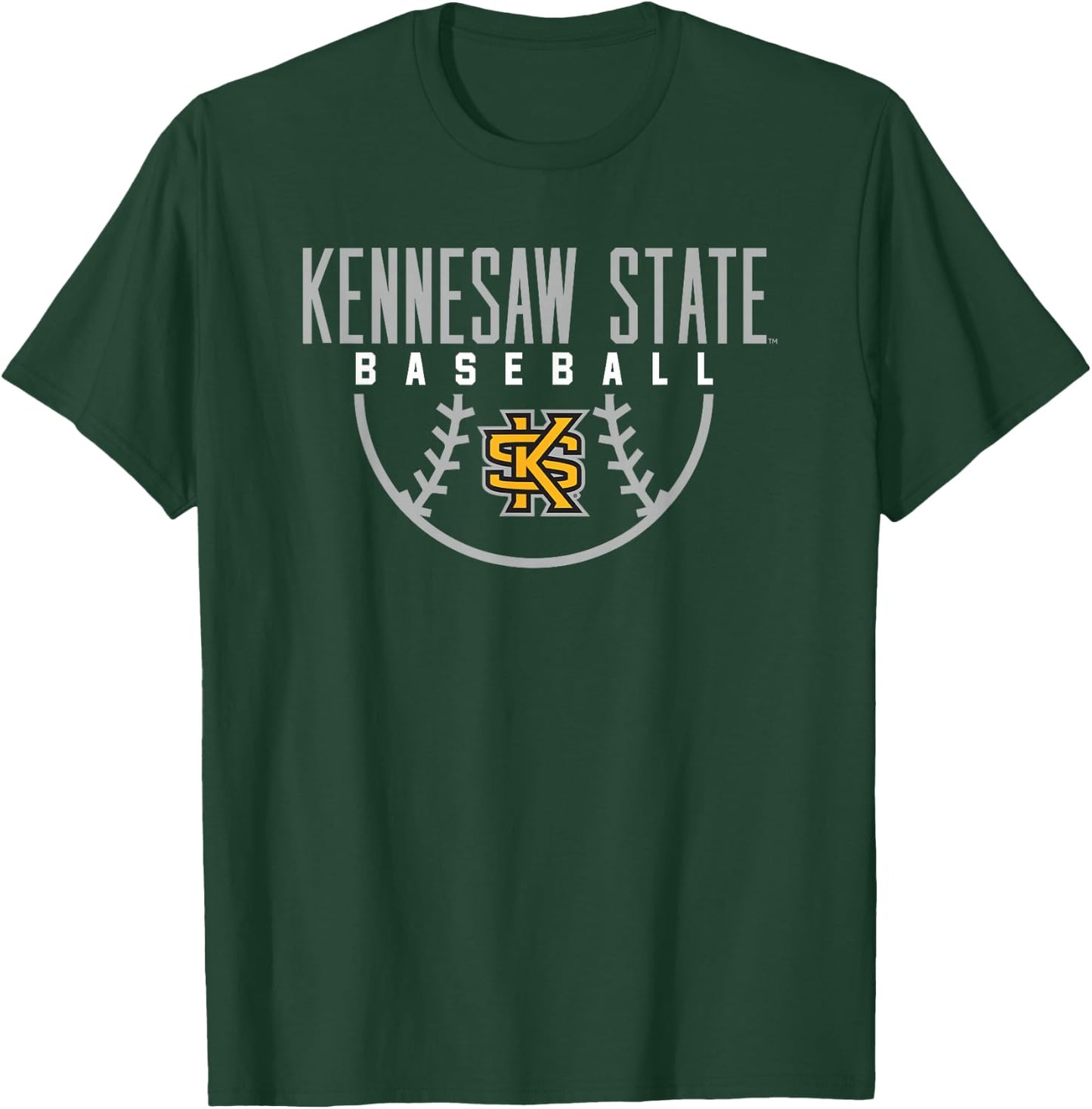 Kennesaw State University Owls Baseball Arch T-Shirt - T-Shirt | Forest