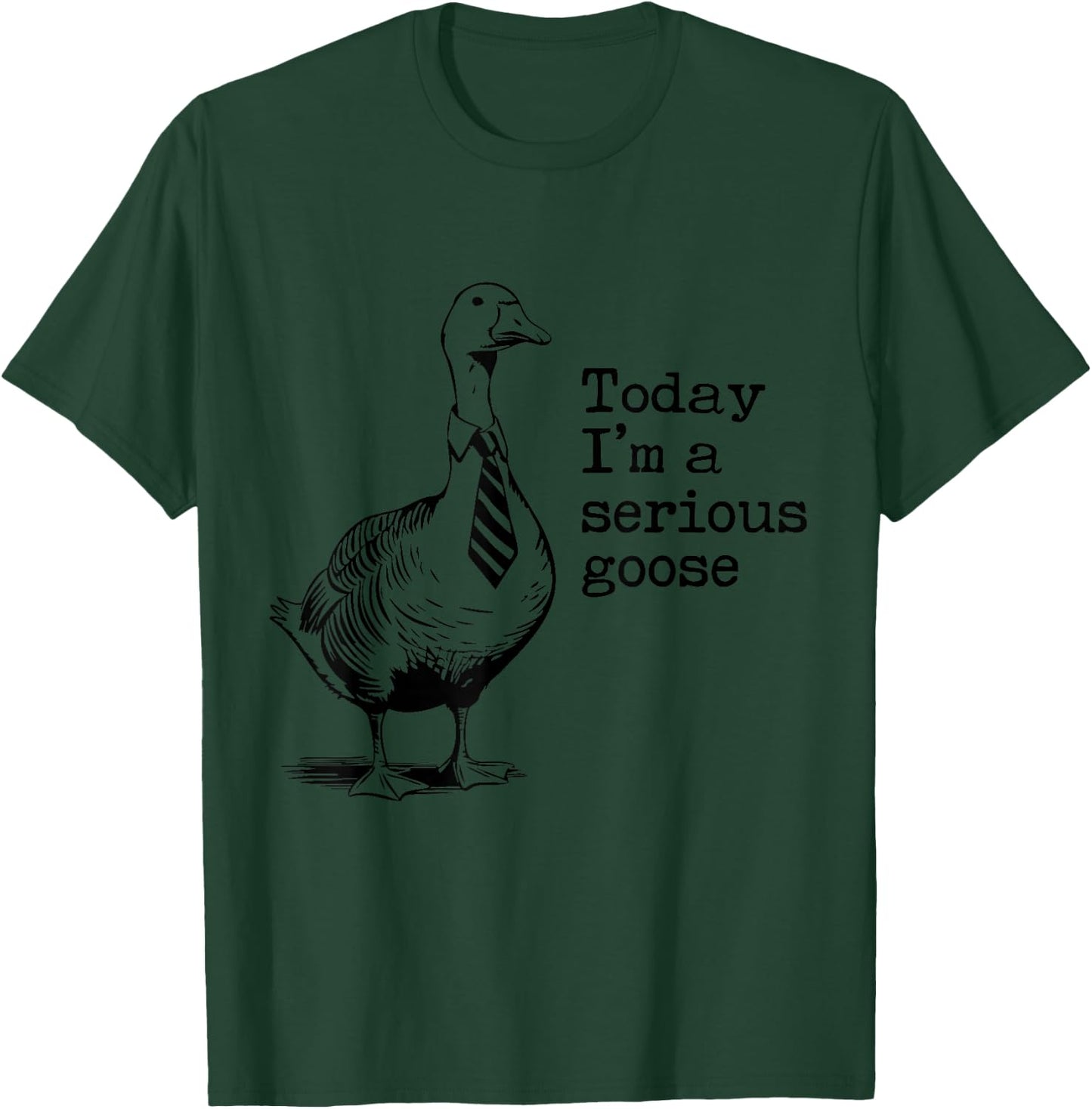 Today I'm A Serious Goose Funny Got Too Silly Goose T-Shirt - T-Shirt | Forest