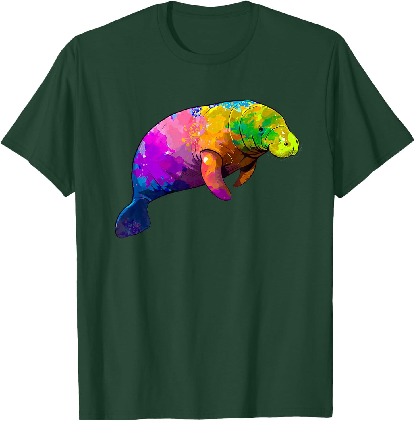Cute Manatee Art Women Kids Sea Cow Lover Manatee T-Shirt - T-Shirt | Forest