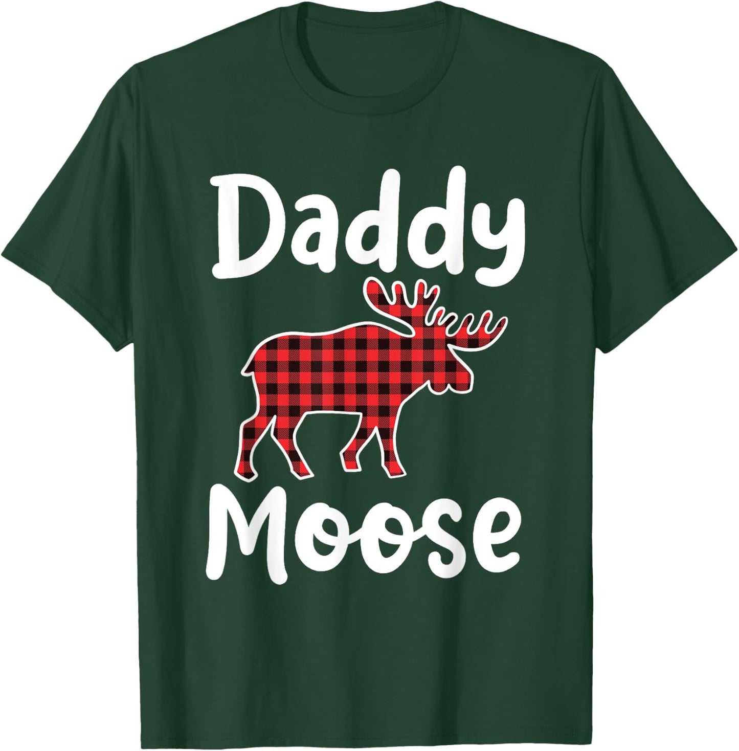 Daddy Moose Matching Family Merry Xmas in July Men T-Shirt - T-Shirt | Forest