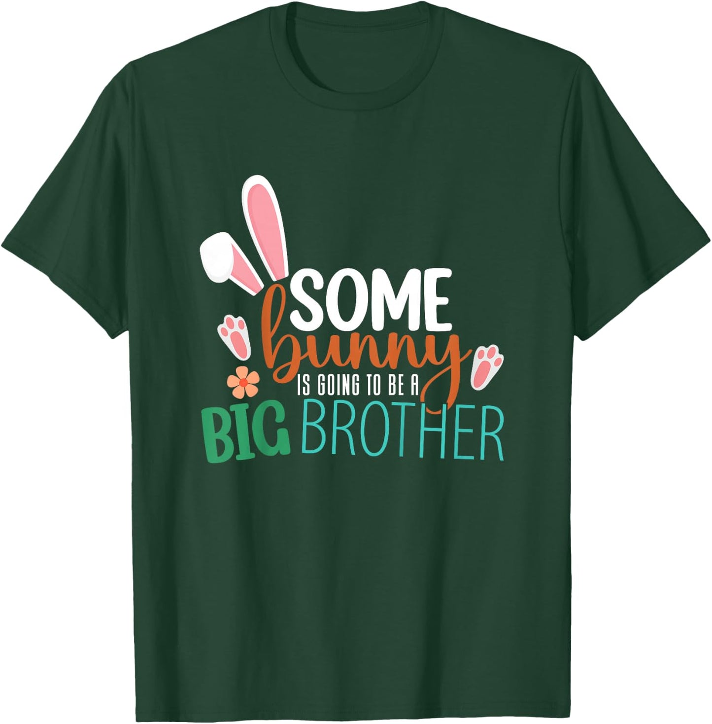 Kids Some Bunny Is Going To Be A Big Brother Easter Big Brother T-Shirt - T-Shirt | Forest