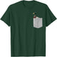 Animal in Your Pocket Funny Mallard Duck Peeking Out T-Shirt - T-Shirt | Forest