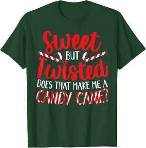 Sweet But Twisted Merry Christmas Xmas Day T-Shirt - T-Shirt | Forest