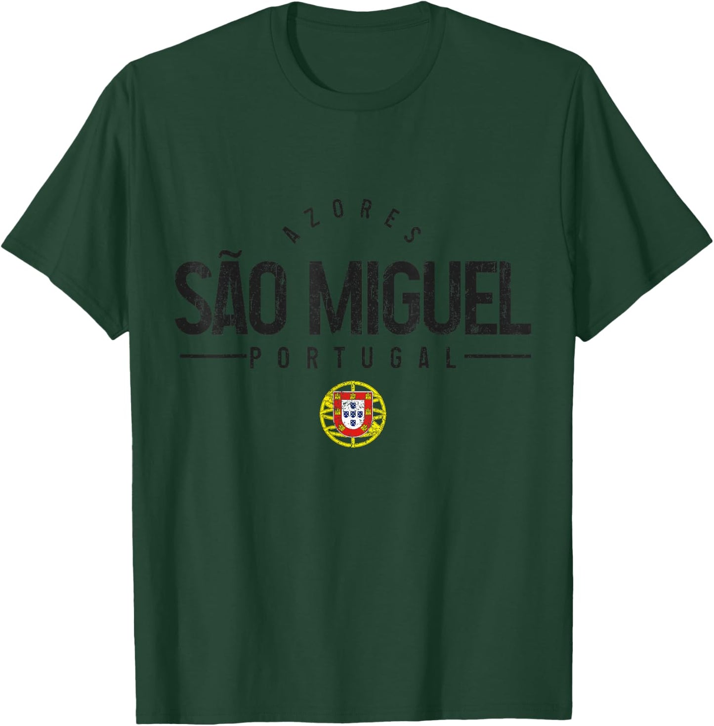 Sao Miguel Azores Portugal Vintage Souvenir T-Shirt - T-Shirt | Forest