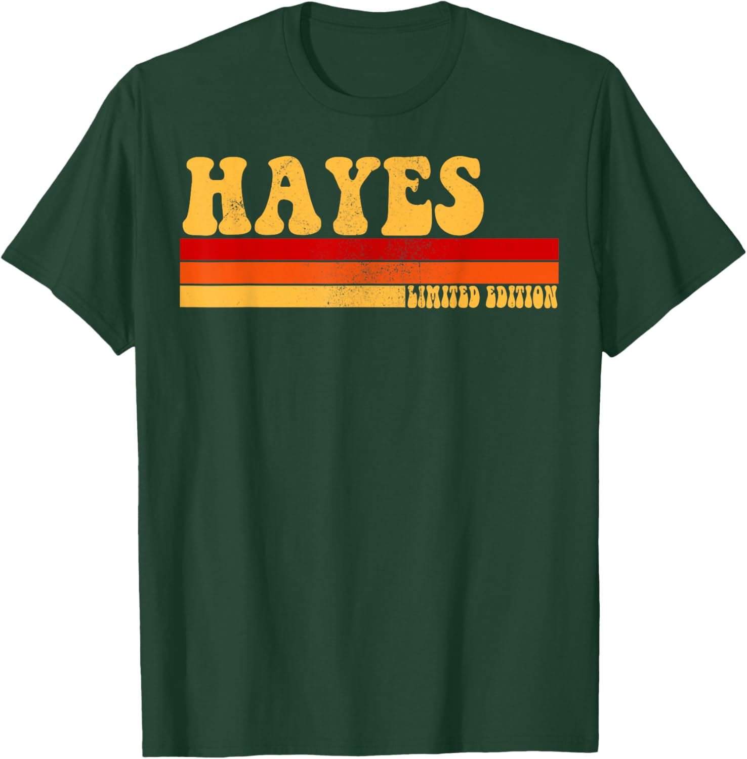 HAYES Name Personalized Idea Men Retro Vintage HAYES T-Shirt - T-Shirt | Forest