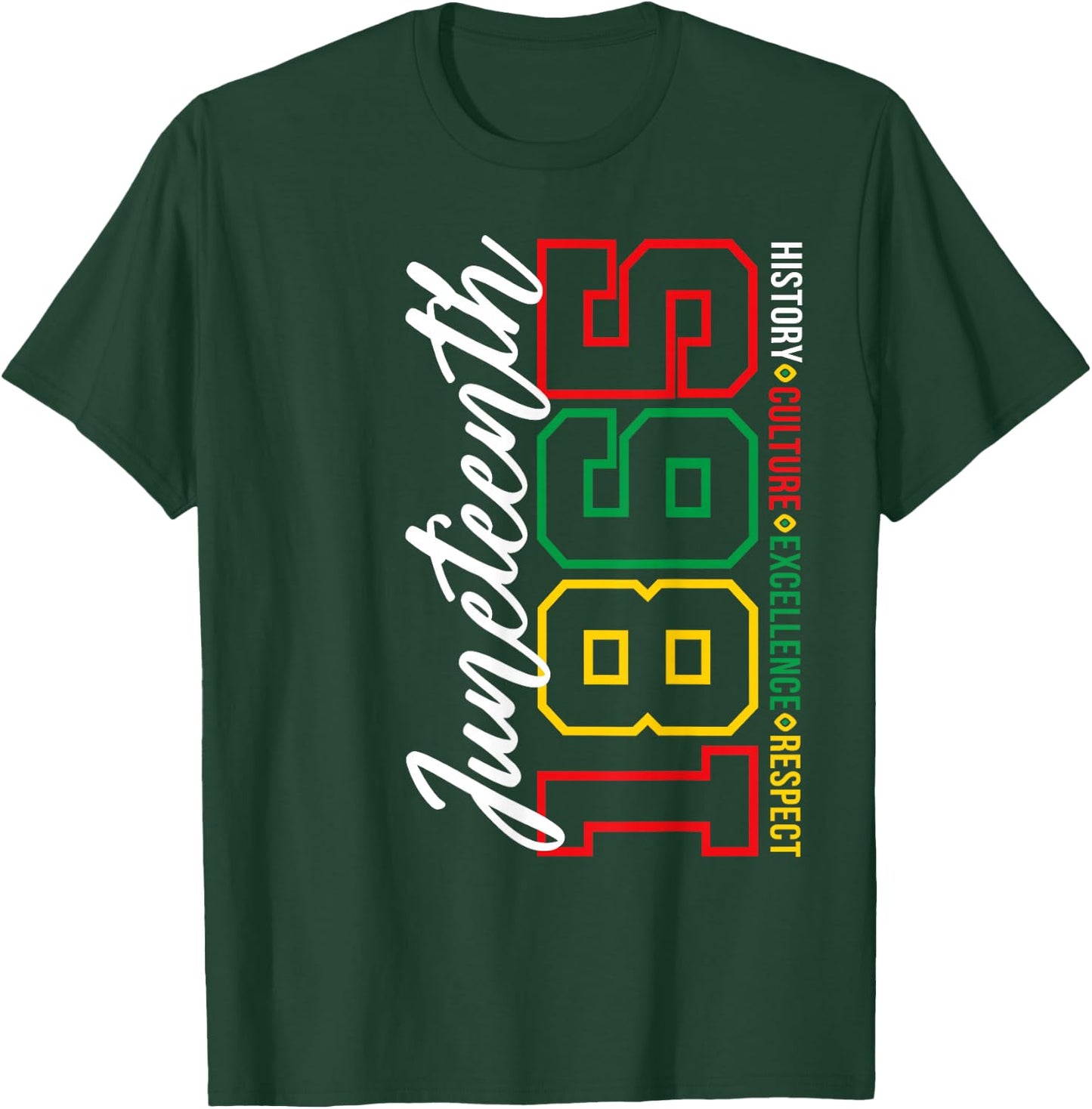 Juneteenth 1865 Shirts Women Men June 19th 1865 Freedom Day T-Shirt - T-Shirt | Forest