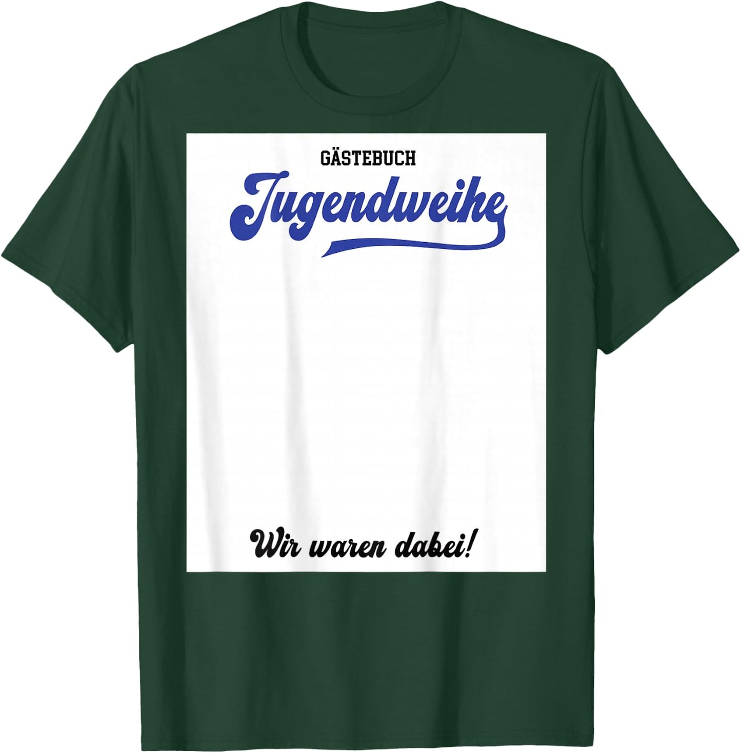 Guest book youth dedication ideas party accessories boys youth party T-Shirt - T-Shirt | Forest