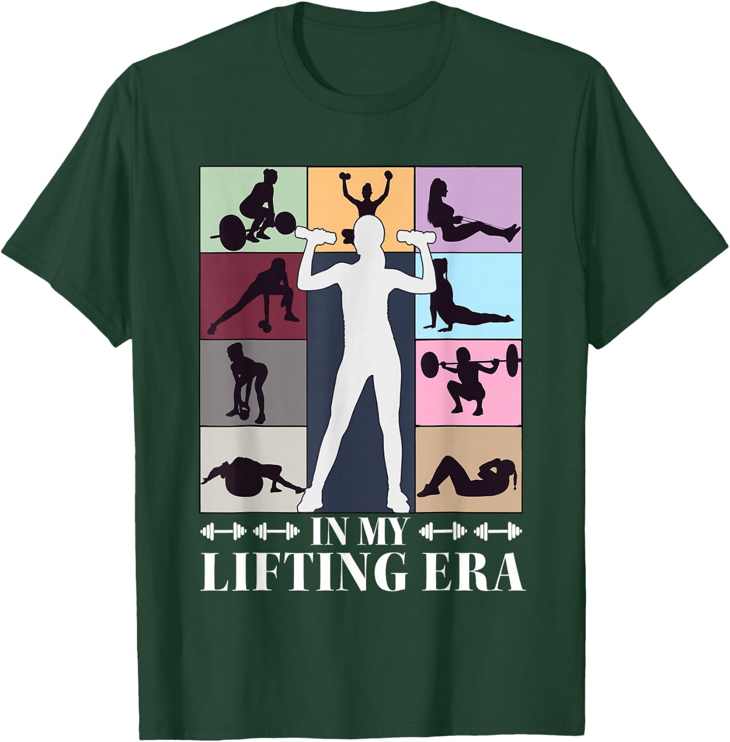 In My Lifting Era Workout Sport Motivation Gym Women Girls T-Shirt - T-Shirt | Forest