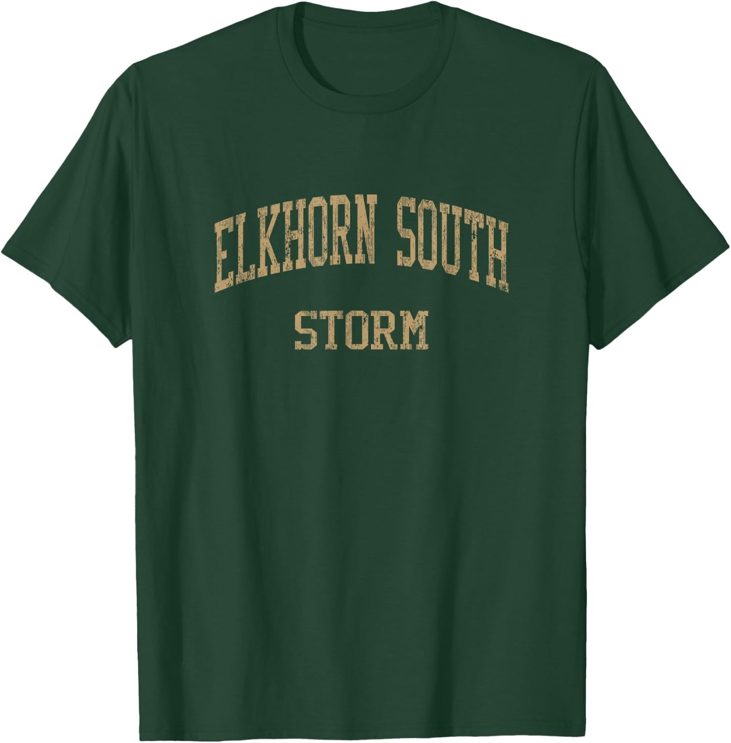 Elkhorn South High School HS Omaha NE Vintage Sports T-Shirt - T-Shirt | Forest