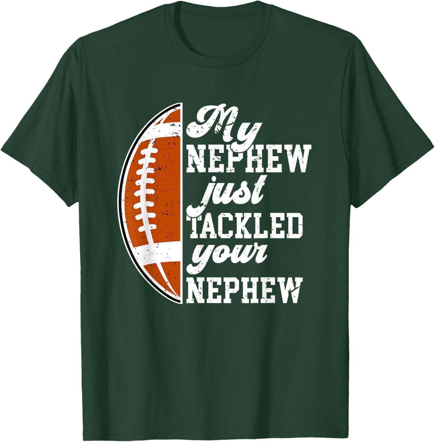My Nephew Football Aunt of A Football Player Auntie T-Shirt - T-Shirt | Forest