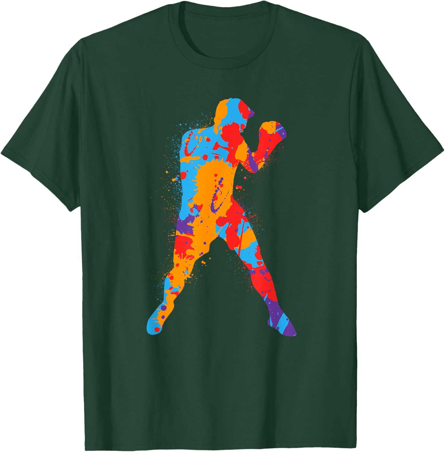 Boxing, colourful, boxing, men, boys, children, boxer , black T-Shirt - T-Shirt | Forest
