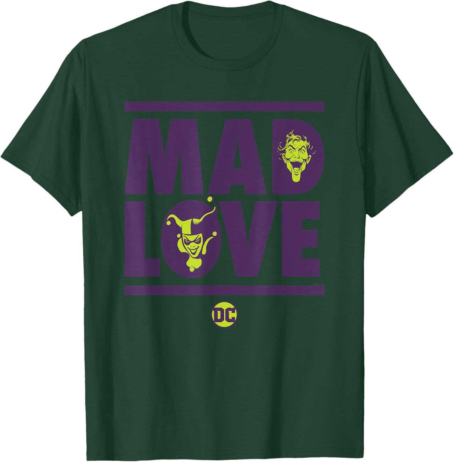 Batman Valentine's Day Joker Harley Quinn Mad Love T-Shirt - T-Shirt | Forest