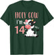 Holy Cow I'm 14 Cow Girl Birthday 14 Years Old T-Shirt - T-Shirt | Forest