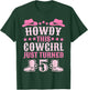 5yr Birthday Cowgirl Western 5 Year Old Girl 5th Birthday T-Shirt - T-Shirt | Forest