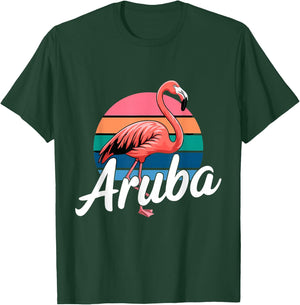 Aruba Flamingo Souvenir T-Shirt - T-Shirt | Forest
