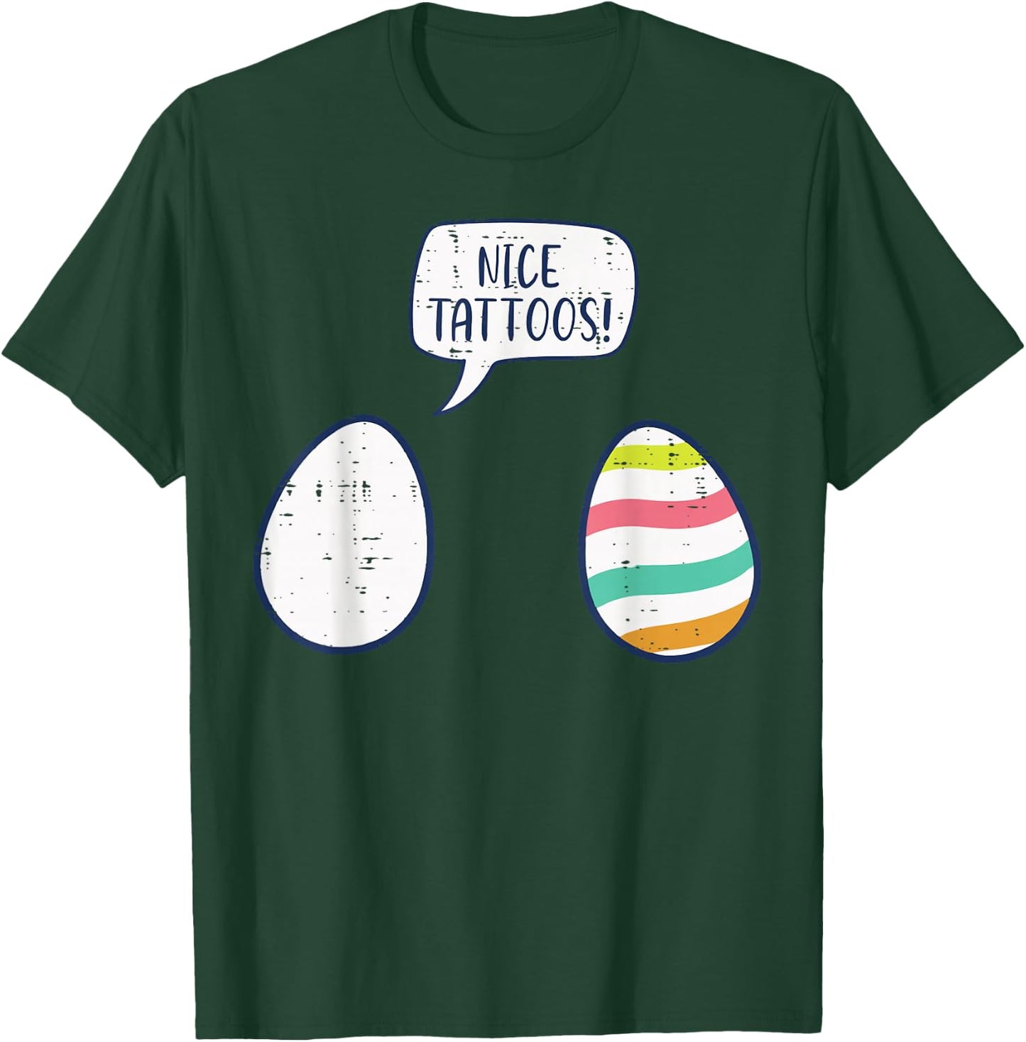 Easter Eggs Nice Tattoo Funny Dye Egg Hunt Men Women Kids T-Shirt - T-Shirt | Forest