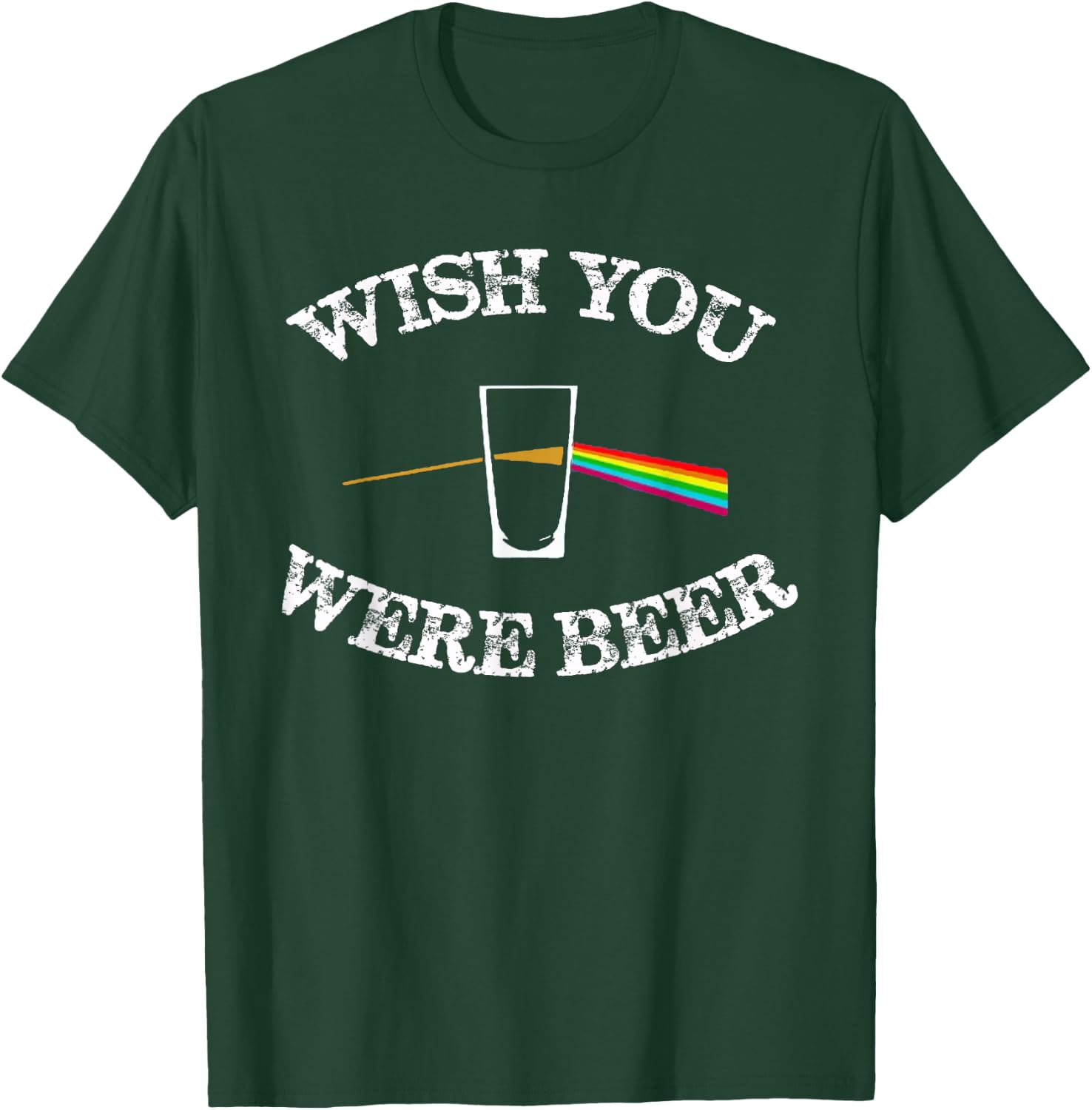 Funny Drinking Beer gift design Wish you were Beer T-Shirt - T-Shirt | Forest