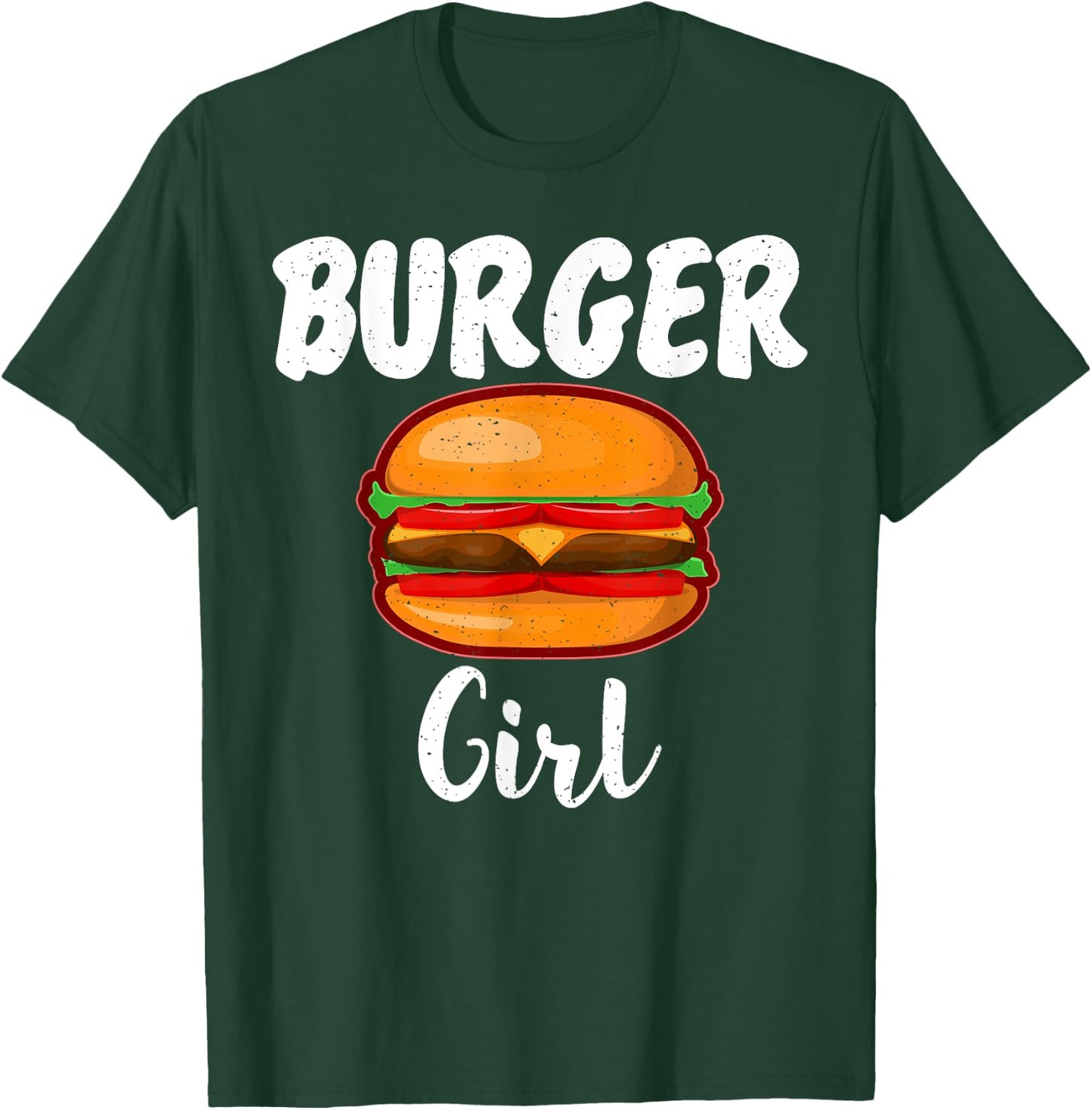 Hamburger Cheeseburger Burger Girl T-Shirt - T-Shirt | Forest