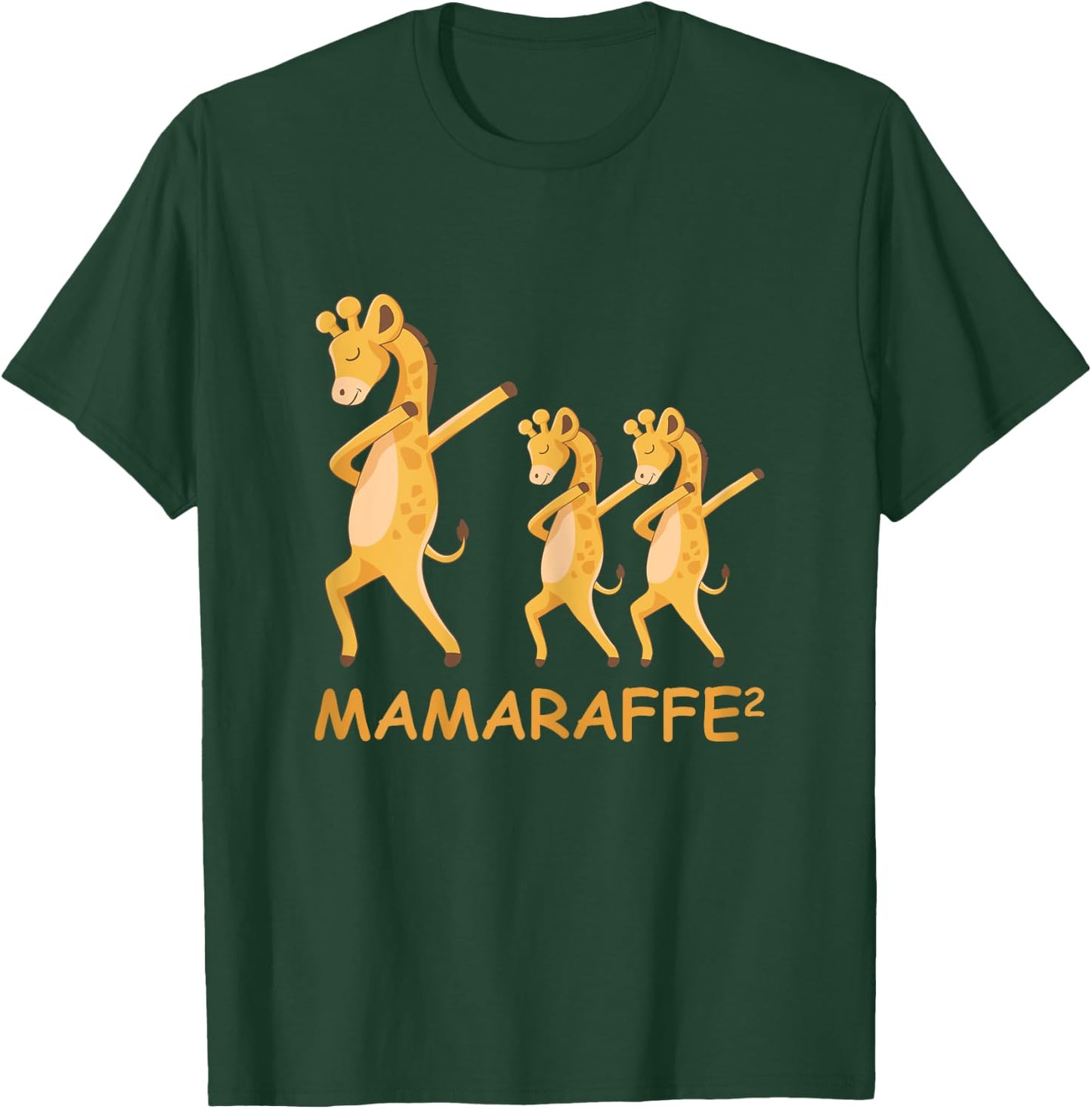 Dabbing Mamaraffe Giraffe Mom of Twins T-Shirt - T-Shirt | Forest