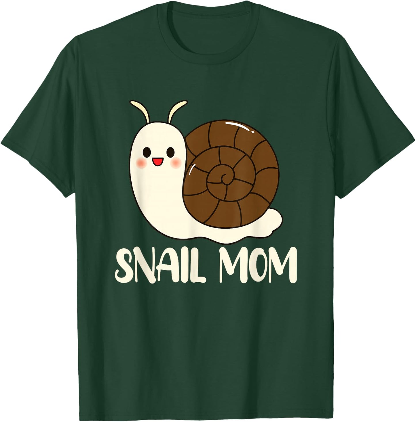 Snail Mom Slug Clothes Girls Outfit Gift Snail T-Shirt - T-Shirt | Forest