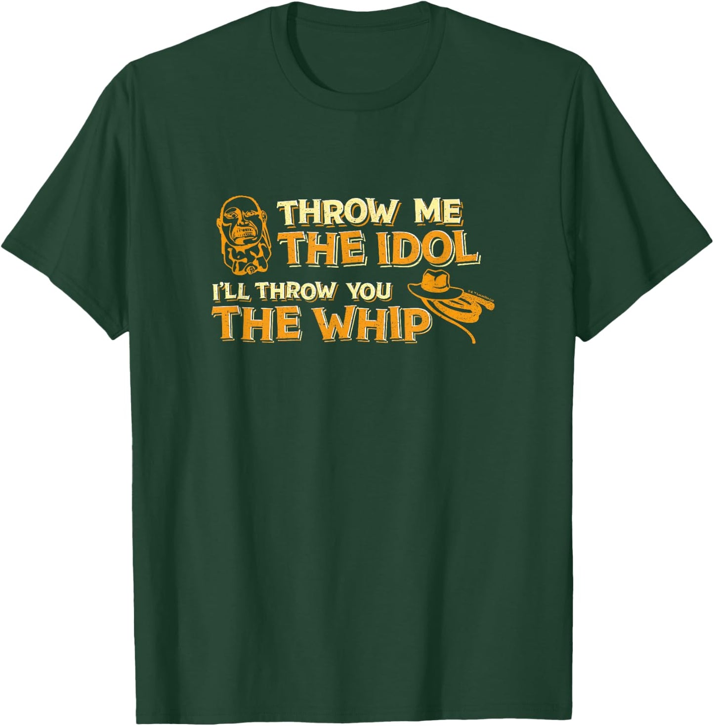 Indiana Jones Raiders of The Lost Ark Throw Me The Idol Logo T-Shirt - T-Shirt | Forest