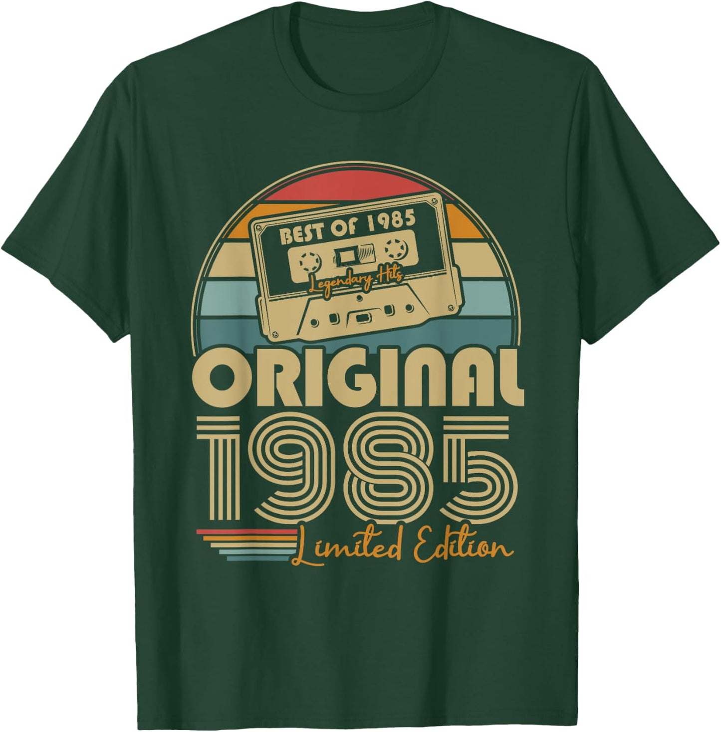 Original 1985 Vintage Birthday 40 Years Men and Women , Black, S T-Shirt - T-Shirt | Forest