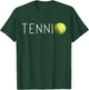 Tennis T Shirt Women & Kids Cool Text Tennis Ball T-Shirt - T-Shirt | Forest