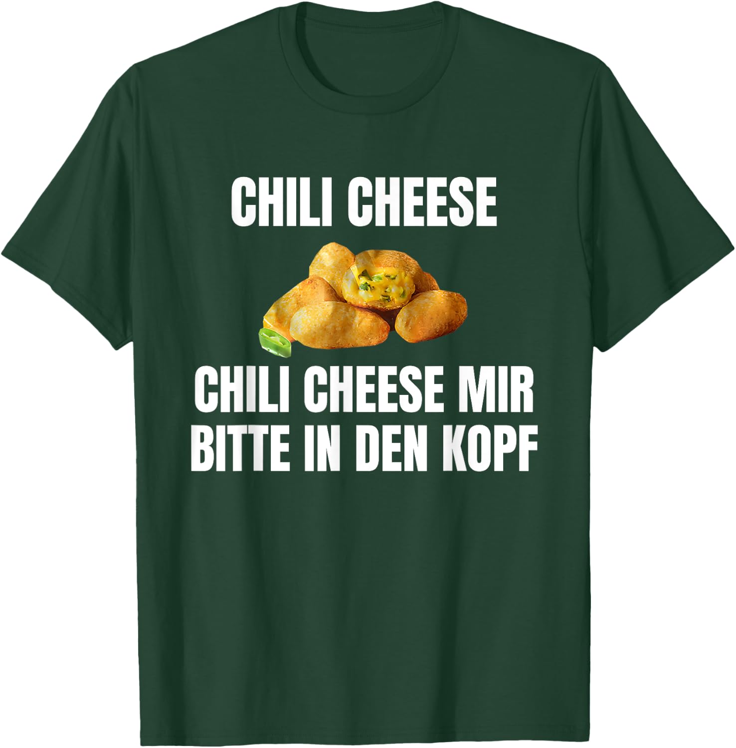 Chilikäse mir bitte in den Kopf Funny , black T-Shirt - T-Shirt | Forest