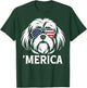 Patriotic Shih Tzu Dog 'Merica American Flag USA 4th of July T-Shirt - T-Shirt | Forest