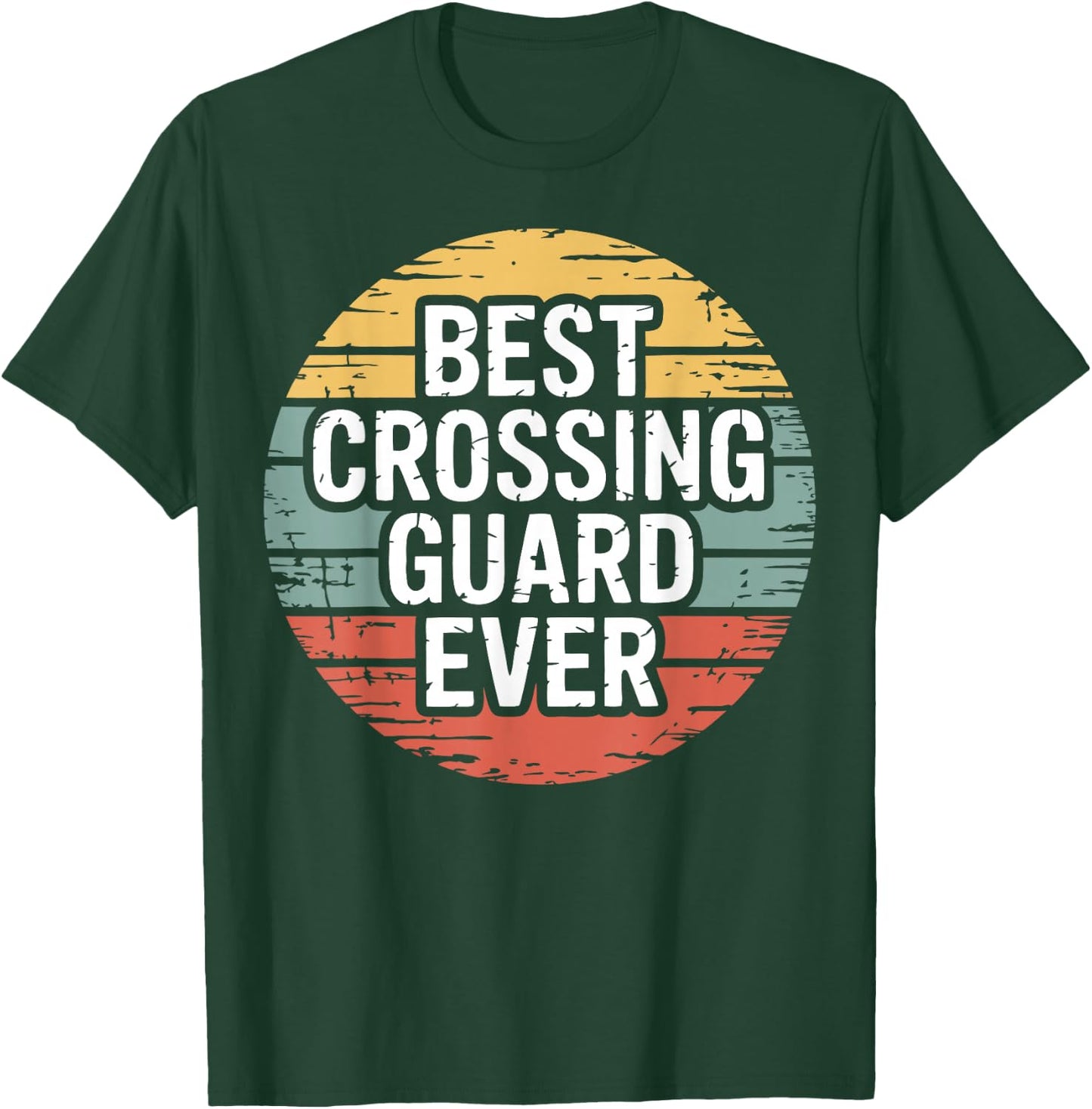 Vintage Crossing Guard Street Safety T-Shirt - T-Shirt | Forest