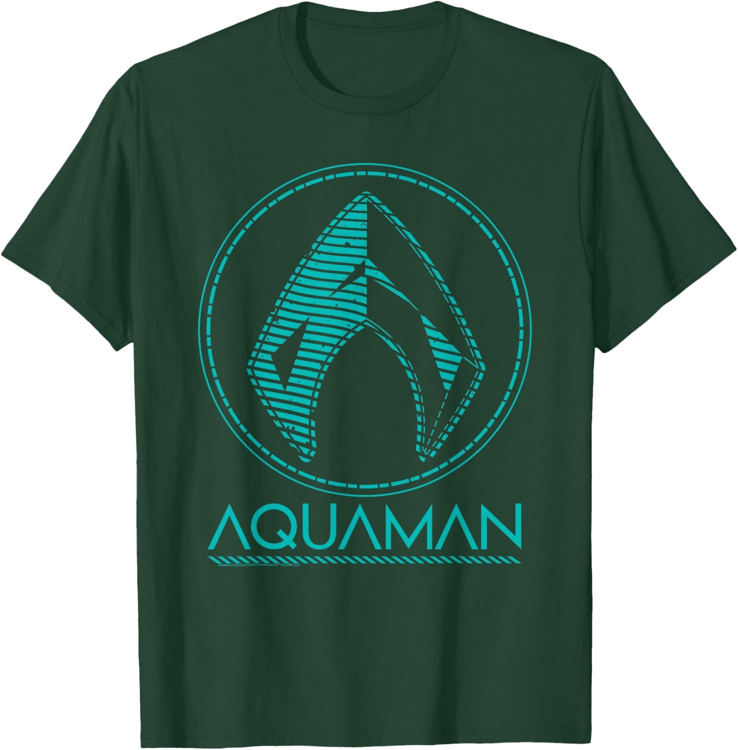 Aquaman Aqua Logo T-Shirt - T-Shirt | Forest