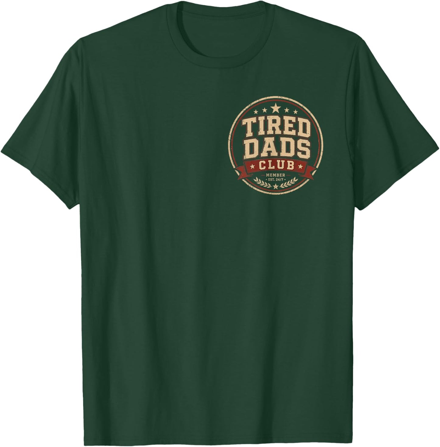 Tired Dads Club Playmat Car Race Track Dad Father's Day T-Shirt - T-Shirt | Forest