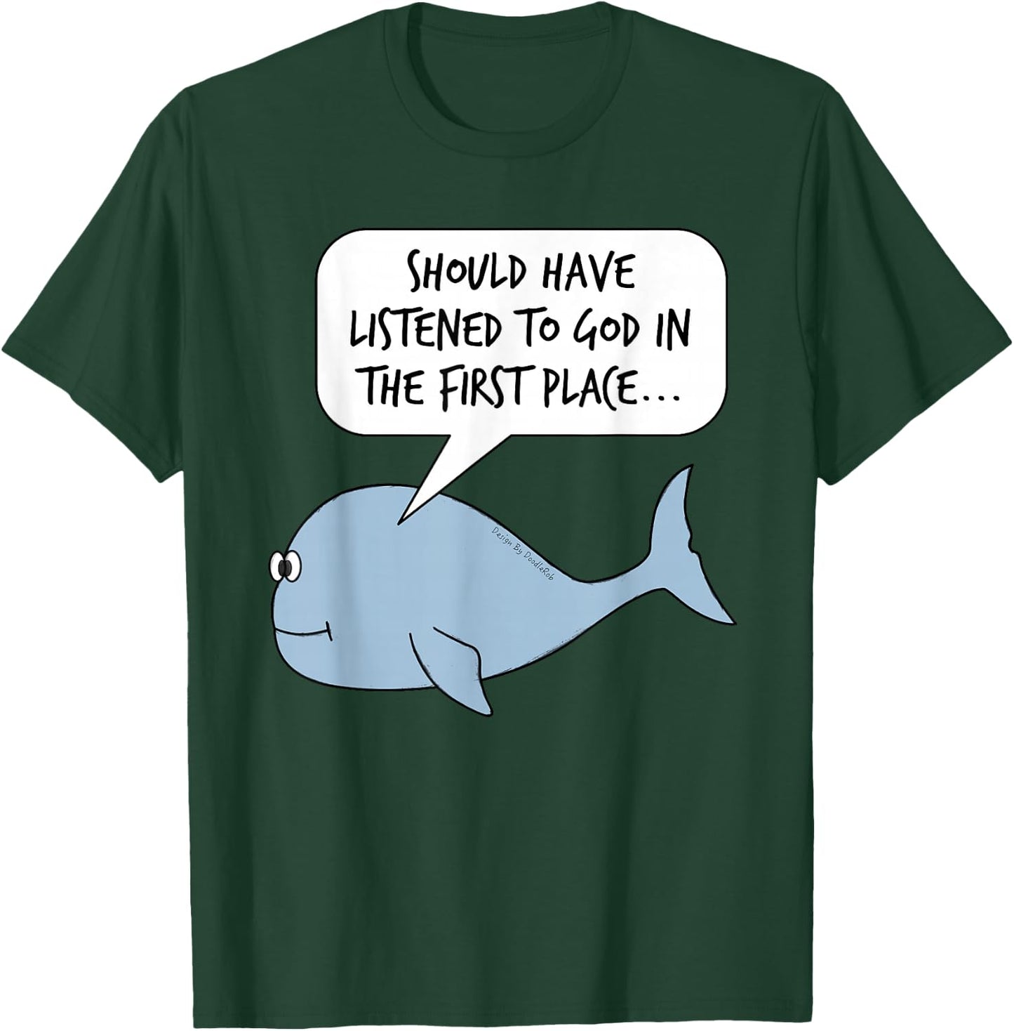 Jonah and The Whale, Church Sarcasm Funny T-Shirt - T-Shirt | Forest