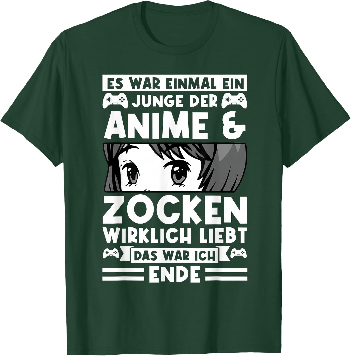 Ein Junge der Anime & Zocken liebt Anime Zocken T-Shirt - T-Shirt | Forest