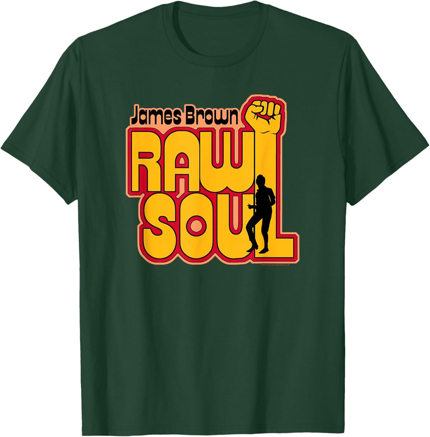 James Brown Raw Soul Fist , Black, S T-Shirt - T-Shirt | Forest