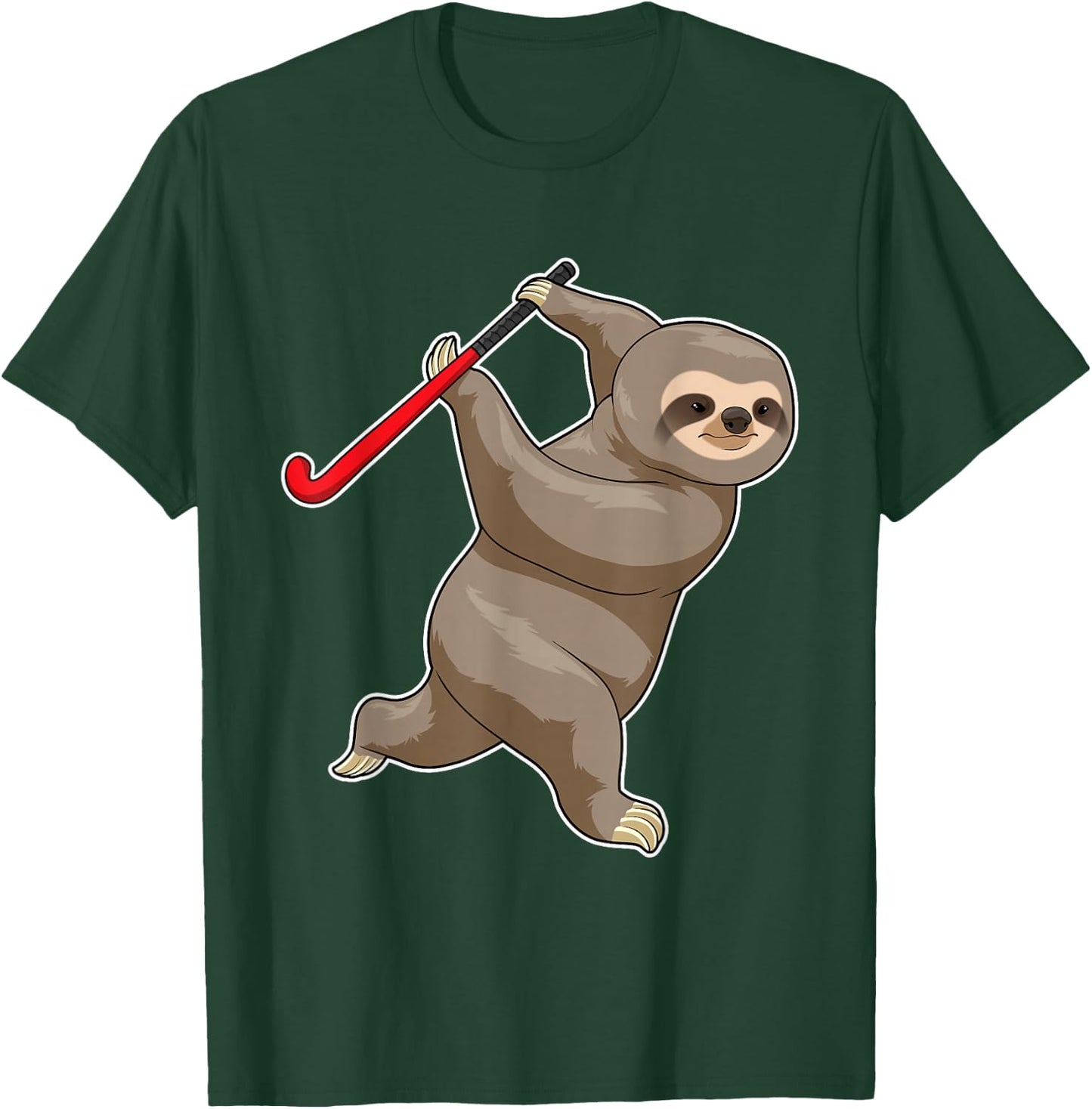Sloth Field hockey Field hockey stick Sports T-Shirt - T-Shirt | Forest