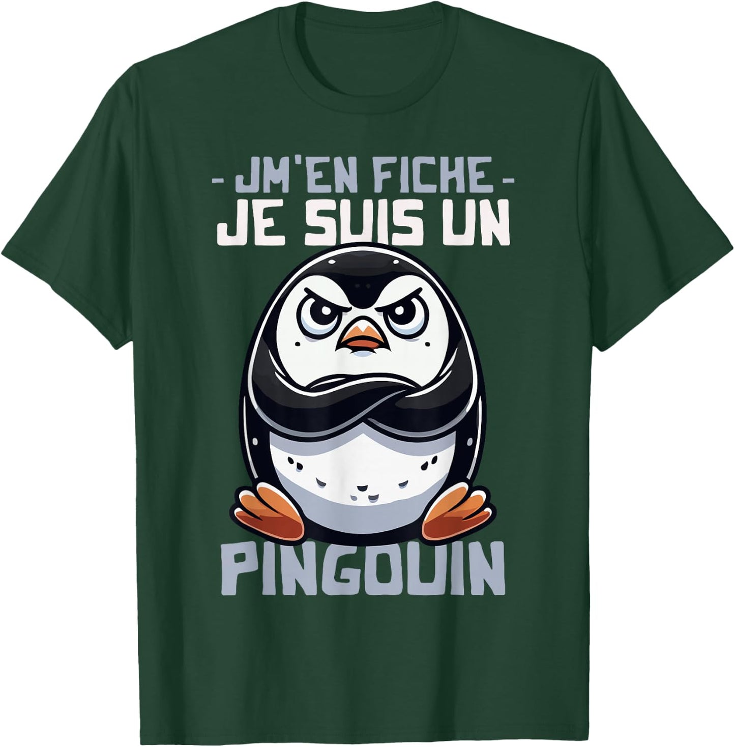 Idea Je suis un Penguin Funny Funny Penguin Design , Black, S T-Shirt - T-Shirt | Forest