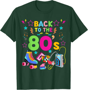 Best 80s Costume Theme Party Carnival - I Love 80s , black T-Shirt - T-Shirt | Forest