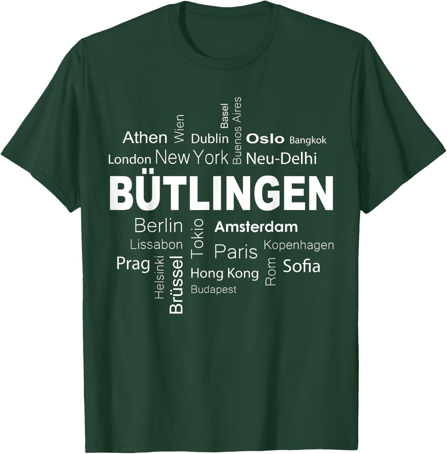 Bütlingen - New York - Berlin - Bütlingen meine Hauptstadt T-Shirt - T-Shirt | Forest